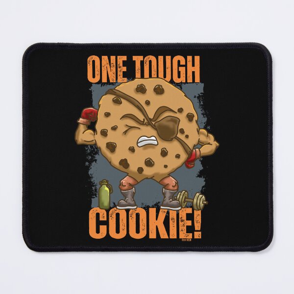 Item preview, One Tough Cookie - Funny Fitness & Gym Cartoon designed and sold by Geek-O-MNL.