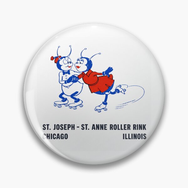 Item preview, St. Joseph St. Anne Roller Rink Chicago Illinois Roller Skating Rink Sticker Decal Label Design 4 designed and sold by tislord.
