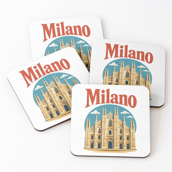 Item preview, Milano Italy Cathedral Retro Travel Landmark Graphic designed and sold by JackCurtis1991.