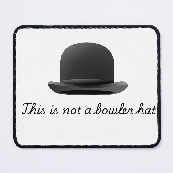 Item preview, This Is Not a Bowler Hat – Surreal Humor Minimalist Design designed and sold by TeeHeeRiot.