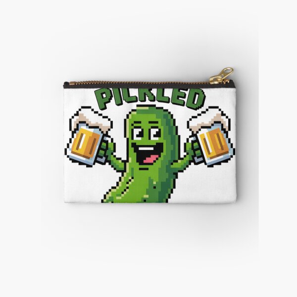 Item preview, Pixel Art Pickle Hoisting Frothy Beer Mugs designed and sold by Bloomkept.
