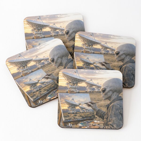 Item preview, Alien Artist Painting the Very Large Array designed and sold by Halifaxartguy.