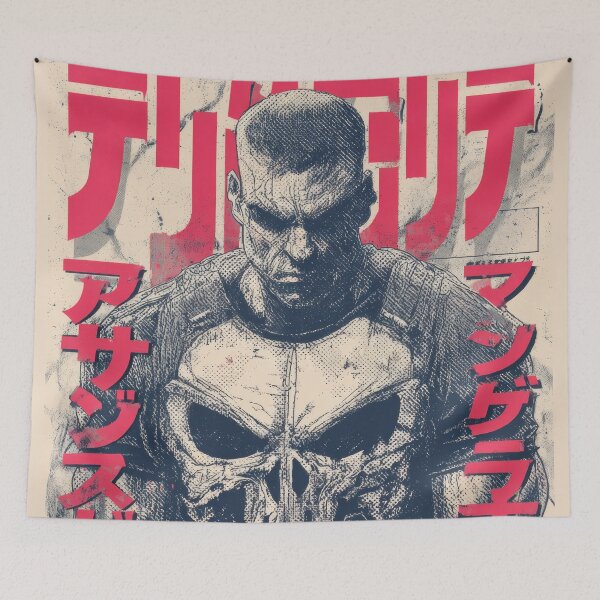 Item preview, Punisher Vintage Japanese Poster  designed and sold by AnimeArsenalPrints.
