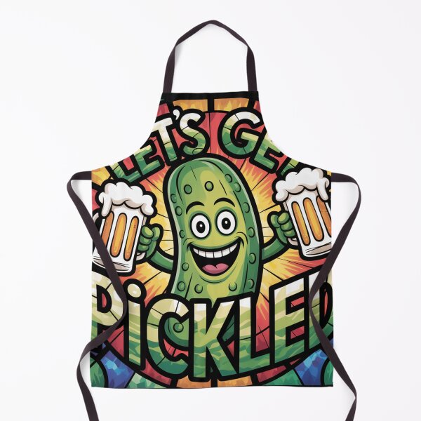 Item preview, Stained Glass Pickle Hoisting Frothy Beer Mugs designed and sold by Bloomkept.