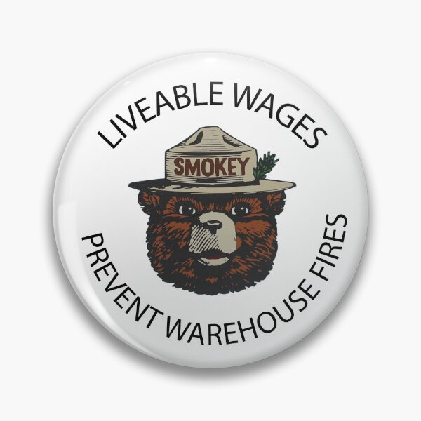 Item preview, Liveable Wages Prevent Warehouse Fires designed and sold by BookBiffle.