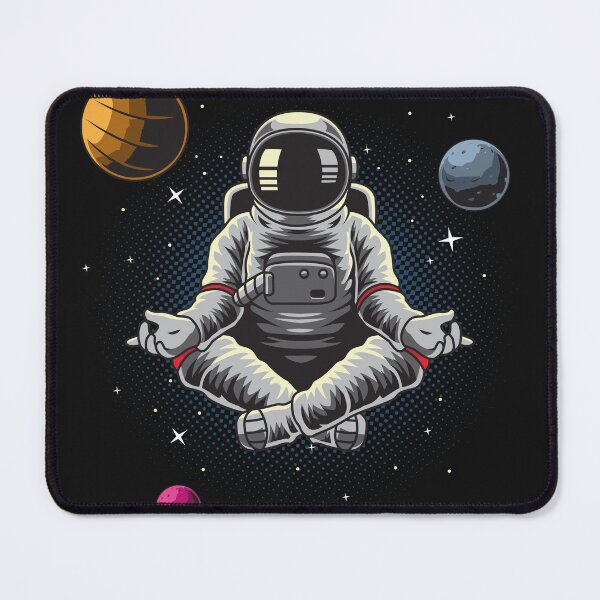 Item preview, Meditating Astronaut Space Mindfulness Zen designed and sold by GrumpySableye.
