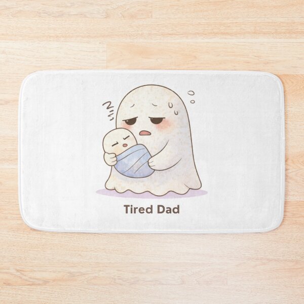 Item preview, Tired Dad Ghost | Cute Kawaii Aesthetic | Relatable Fatherhood Design designed and sold by The Mood Index.