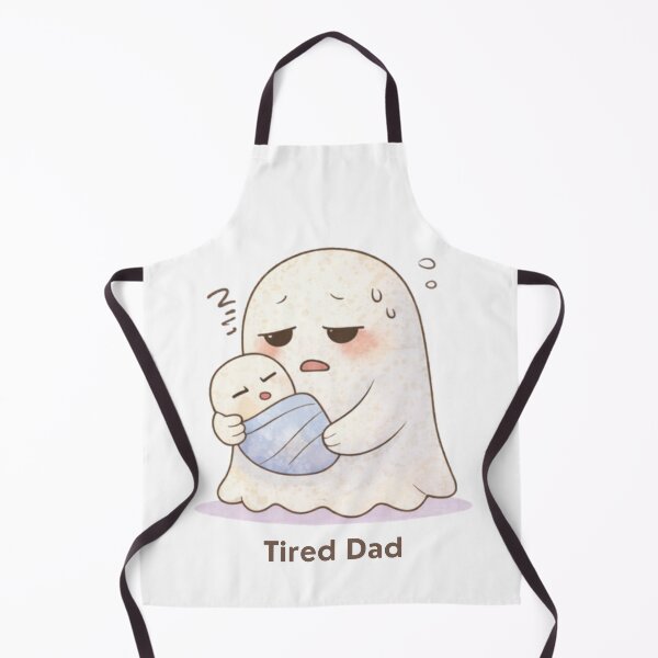 Item preview, Tired Dad Ghost | Cute Kawaii Aesthetic | Relatable Fatherhood Design designed and sold by The Mood Index.