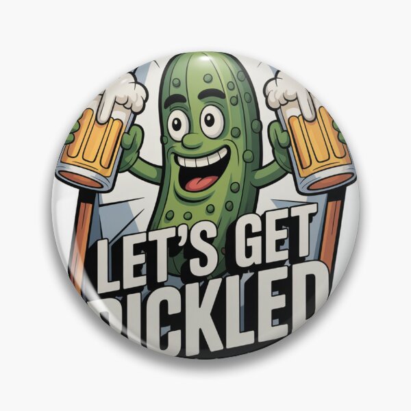 Item preview, Cubist Green Pickle Hoisting Frothy Beer Mugs designed and sold by Bloomkept.