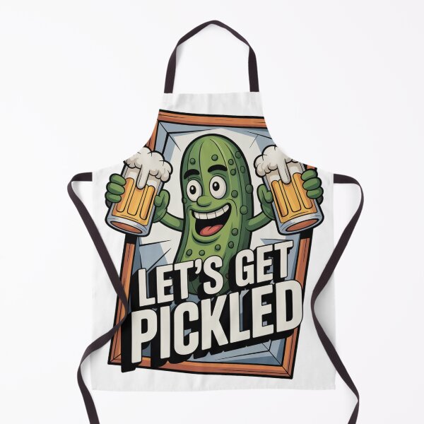 Item preview, Cubist Green Pickle Hoisting Frothy Beer Mugs designed and sold by Bloomkept.