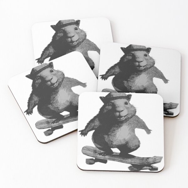 Artikelvorschau, Capybara Skater entworfen und verkauft von kinpirks.