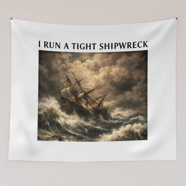 Item preview, i-run-a-tight-shipwreck designed and sold by will freed18.