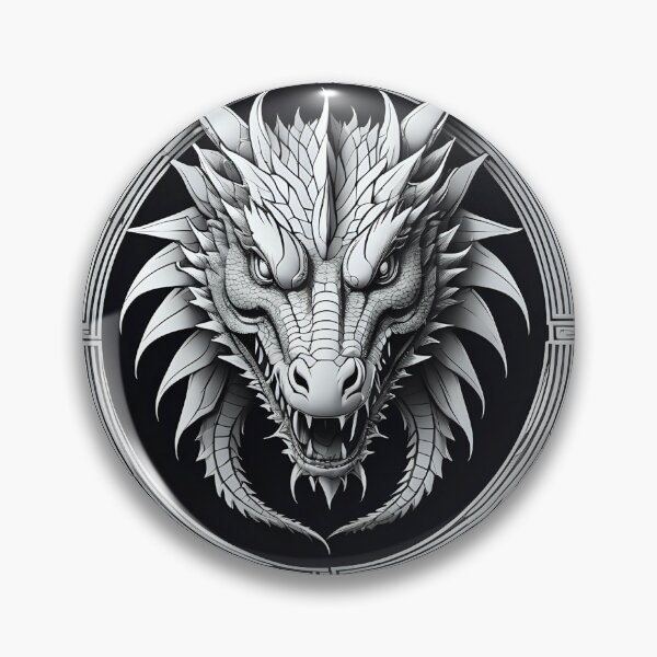 Item preview, Mystic Dragon Face with Detailed Ornamental Line Structure. designed and sold by MissYouONLY.