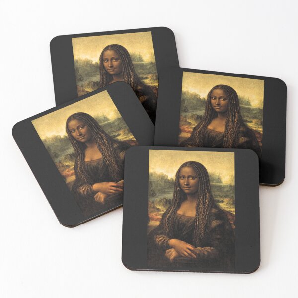 Item preview, Black History Month Mona Lisa Braids Art designed and sold by JerdbordinShop.