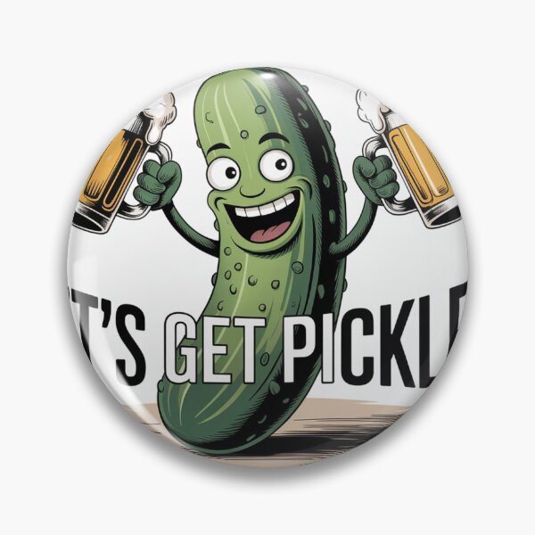Item preview, Vibrant Naturalist Pickle Hoisting Frothy Beer designed and sold by Bloomkept.