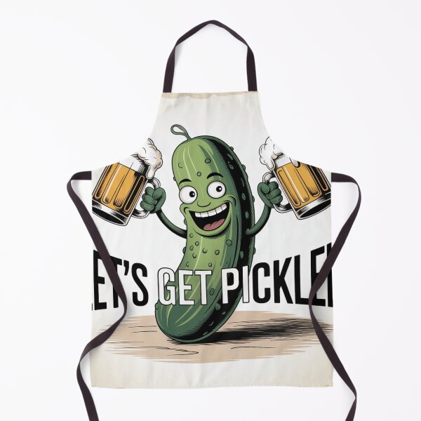 Item preview, Vibrant Naturalist Pickle Hoisting Frothy Beer designed and sold by Bloomkept.