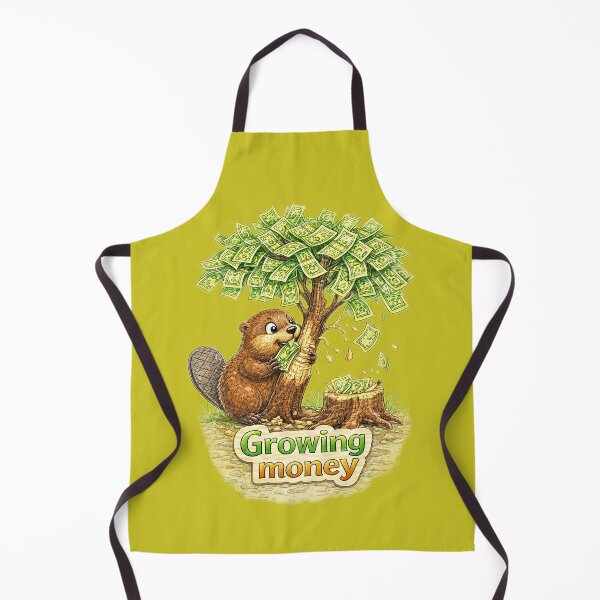 Item preview, Money Tree Beaver Sticker – Funny Growing Cash Animal Art designed and sold by Felixuss.