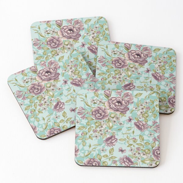 Item preview, Vintage Purple Roses Floral Pattern designed and sold by cirgitstudio.