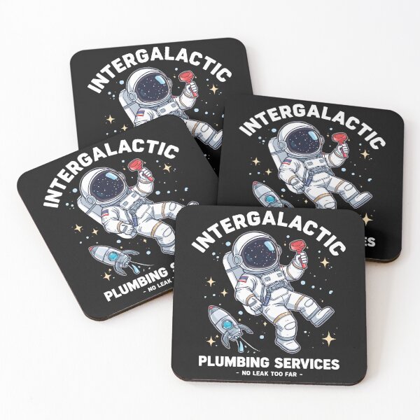 Item preview, Funny Space Plumber Astronaut – Intergalactic Plumbing Services – Sci-Fi Humor Design designed and sold by FindYouByZ.