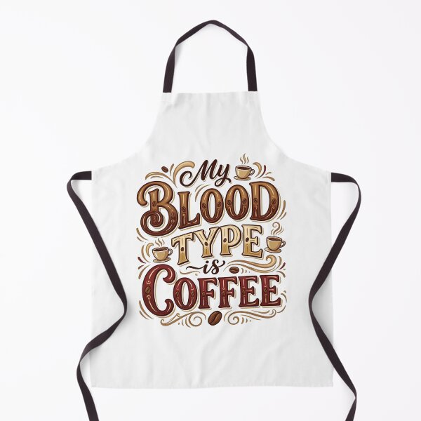 Item preview, My Blood Type Is Coffee Hand Lettered Art designed and sold by TerryCoreCraft.