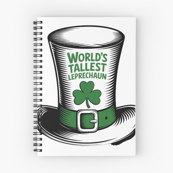 Item preview, Tall Linocut Leprechaun Hat with Shamrock designed and sold by Bloomkept.