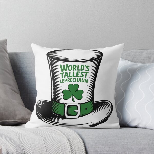 Item preview, Tall Linocut Leprechaun Hat with Shamrock designed and sold by Bloomkept.