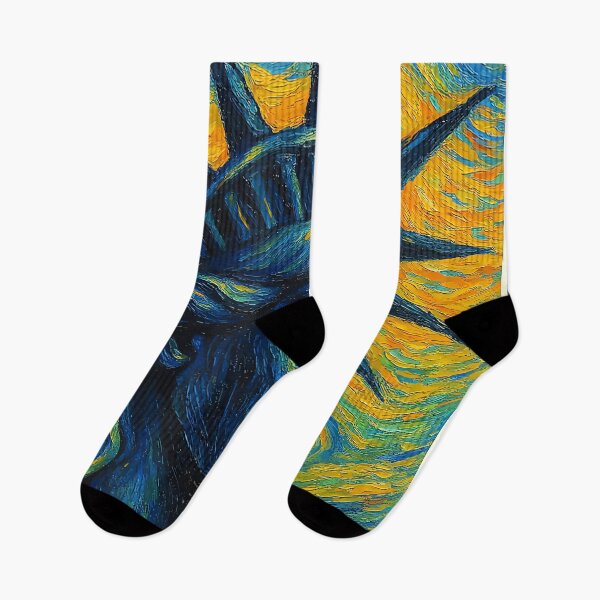 Item preview, Statue of Liberty Cries Van Gogh Starry Night US Freedom Cry designed and sold by JosephCTesterma.