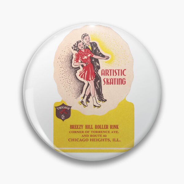 Item preview, Breezy Hill Roller Rink Chicago Heights Illinois Roller Skating Rink Sticker Decal Label Design 2 designed and sold by tislord.