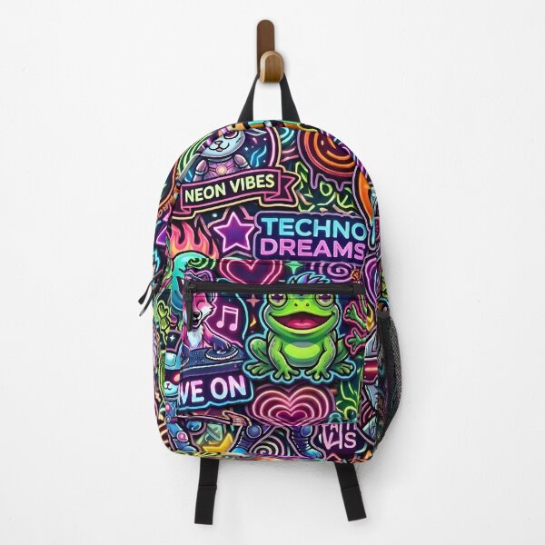 Item preview, Neon Festival Stickerbomb – Psychedelic Rave Chaos 2 designed and sold by RH Design Lab.