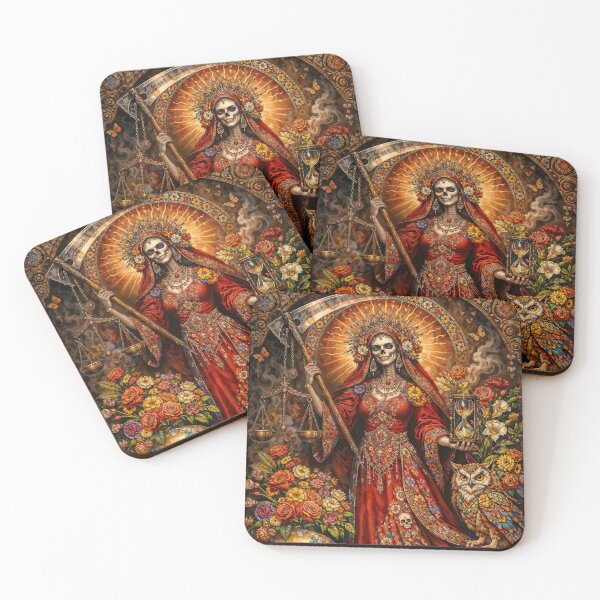 Item preview, The red aspect of Santa Muerte, Love and Protection designed and sold by AliceWhiteDF.