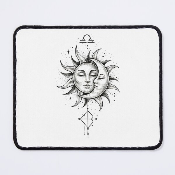 Item preview, Libra Sun & Moon – Minimalist Spiritual Design, Mystical Astrological Art designed and sold by orely14.