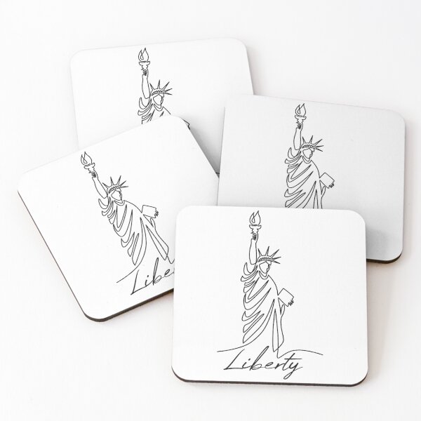 Item preview, Statue of Liberty Hand Drawn One Line New Art Drawing York designed and sold by JosephCTesterma.