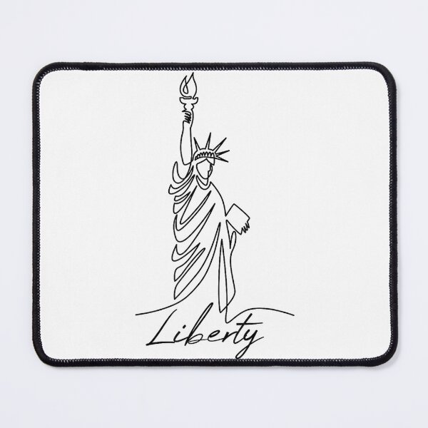 Item preview, Statue of Liberty Hand Drawn One Line New Art Drawing York designed and sold by JosephCTesterma.