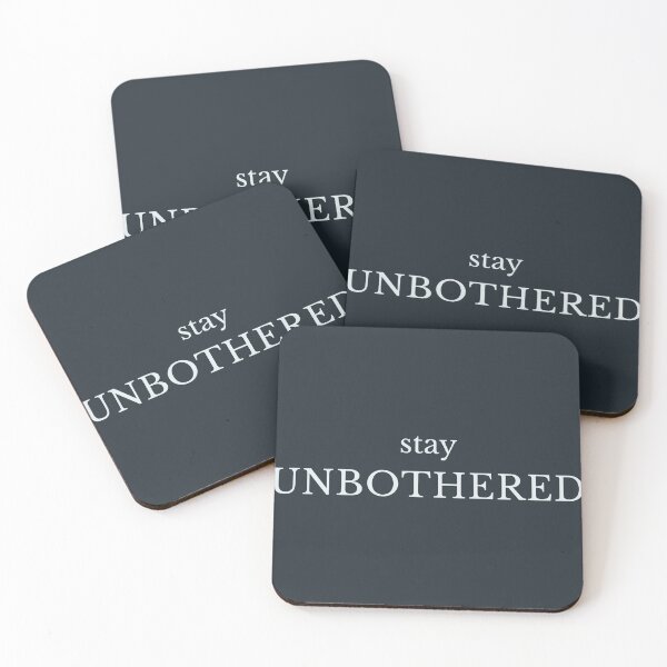 Item preview, Stay Unbothered Minimalist Serif Quote Shirt Premium Calm Design designed and sold by Minimalist Typography.