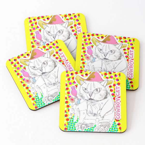 Item preview, Cowboy Cat with Sweets (Drawing by ACCI)  designed and sold by VanyssaGraphics.
