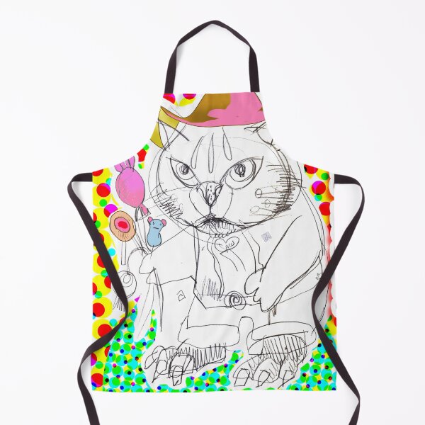 Item preview, Cowboy Cat with Sweets (Drawing by ACCI) designed and sold by VanyssaGraphics.