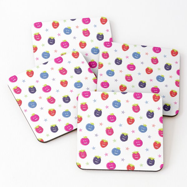 Item preview,  Berry Nice Funny Mixed Fruit Pattern – Cute Berry Characters Repeat Design Gift designed and sold by Fabulosa Designs.