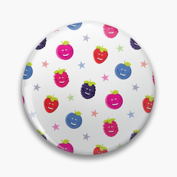 Item preview,  Berry Nice Funny Mixed Fruit Pattern – Cute Berry Characters Repeat Design Gift designed and sold by Fabulosa Designs.