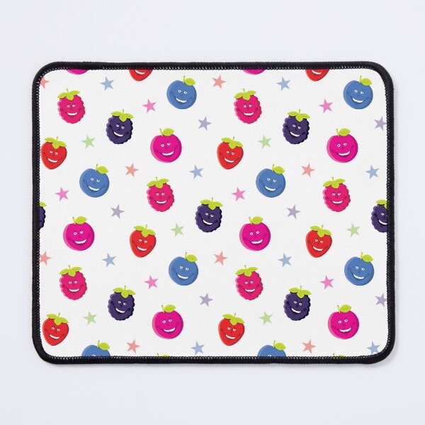 Item preview,  Berry Nice Funny Mixed Fruit Pattern – Cute Berry Characters Repeat Design Gift designed and sold by Fabulosa Designs.