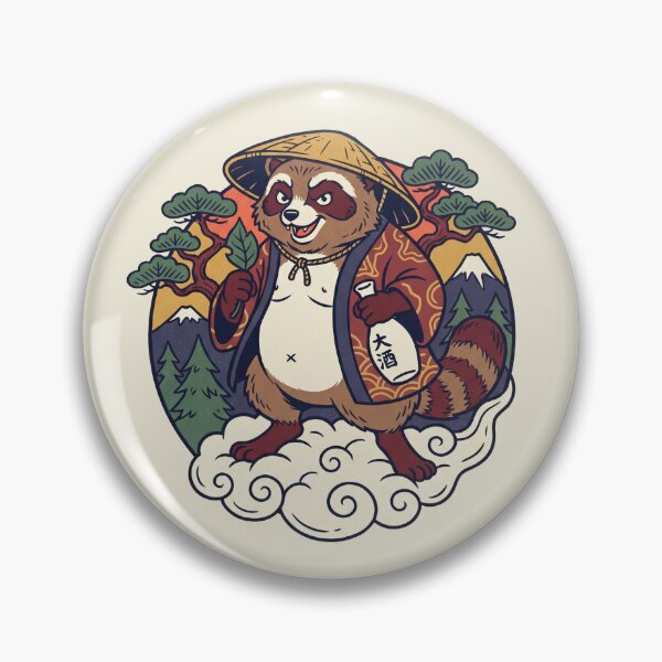 Item preview, Tanuki Trickster Japanese Folklore Kawaii Art designed and sold by Odd World.