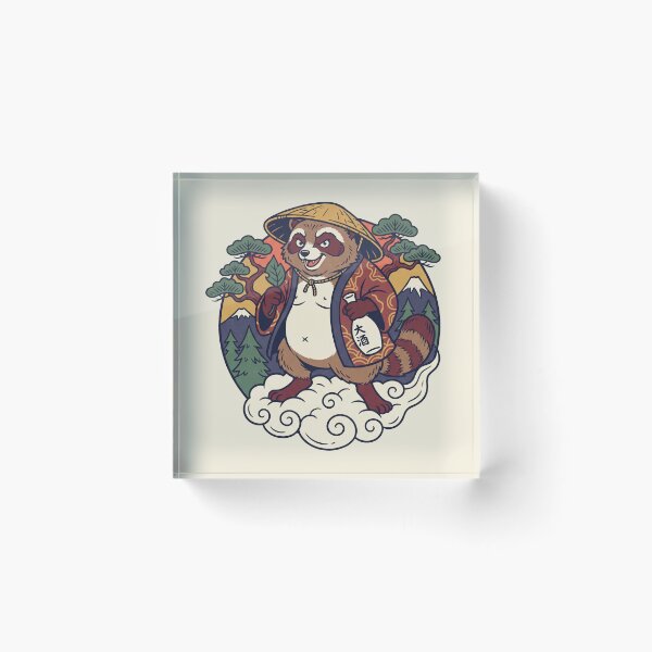 Item preview, Tanuki Trickster Japanese Folklore Kawaii Art designed and sold by Odd World.