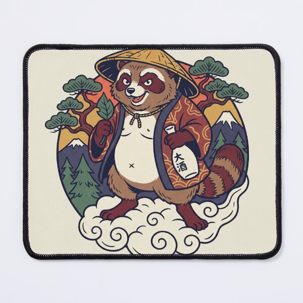 Item preview, Tanuki Trickster Japanese Folklore Kawaii Art designed and sold by Odd World.