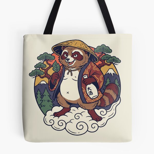 Item preview, Tanuki Trickster Japanese Folklore Kawaii Art designed and sold by Odd World.