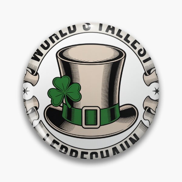 Item preview, Vintage Badge Tall Green Leprechaun Hat designed and sold by Bloomkept.