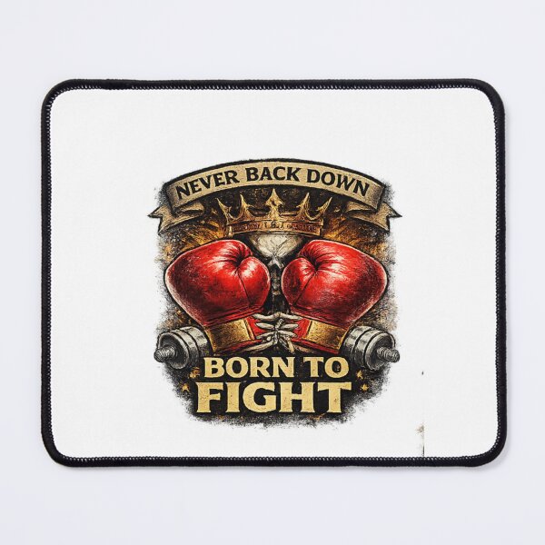 Item preview, Born To Fight Boxing Gloves Gym Motivation Sticker designed and sold by Artbysarmina.