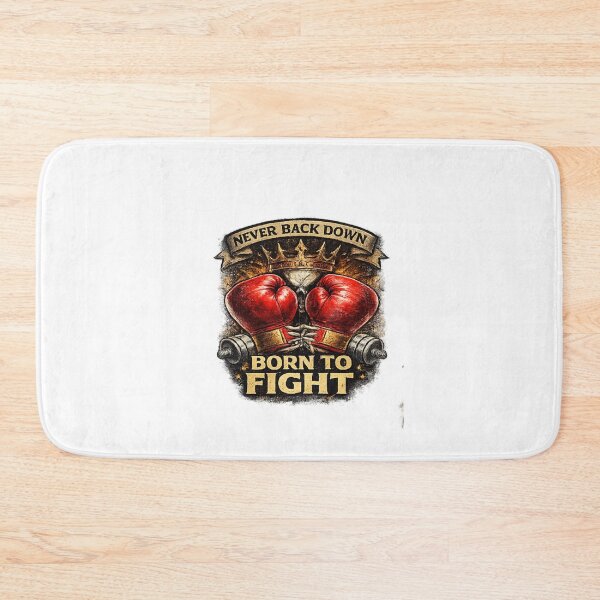 Item preview, Born To Fight Boxing Gloves Gym Motivation Sticker designed and sold by Artbysarmina.