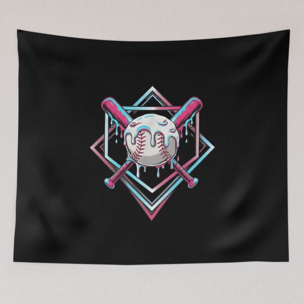 Item preview, Baseball Ice Cream Drip designed and sold by Gentle Glitch.