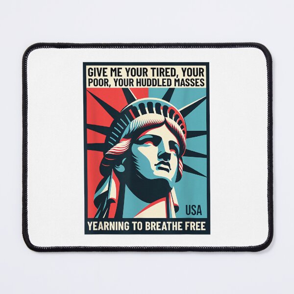 Item preview, Statue of Liberty Immigration Tee – Yearning to Breathe Free designed and sold by JosephCTesterma.