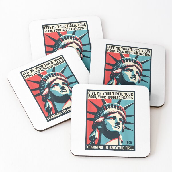 Item preview, Statue of Liberty Immigration Tee – Yearning to Breathe Free designed and sold by JosephCTesterma.