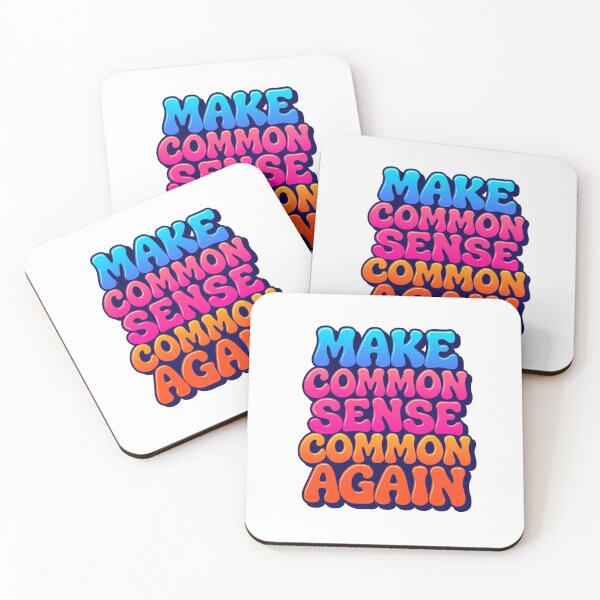 Item preview, Make Common Sense Common Again designed and sold by Inappropriate Ink.